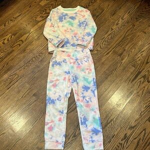 Cat And Jack Little Girls Long Sleeve Sweatshirt And Sweatpants Matching Set